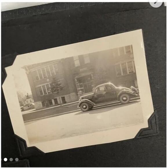 Vintage Snapshots Photograph Black Scrapbook BW Family Photos Dog Bicycle Car - Picture 6 of 10